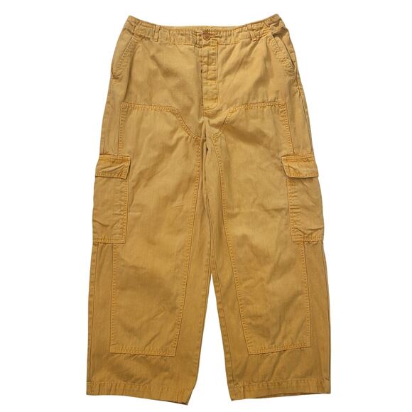 Universal Thread Size 8 Mustard Yellow Cargo Straight Leg Pants - Picture 1 of 7